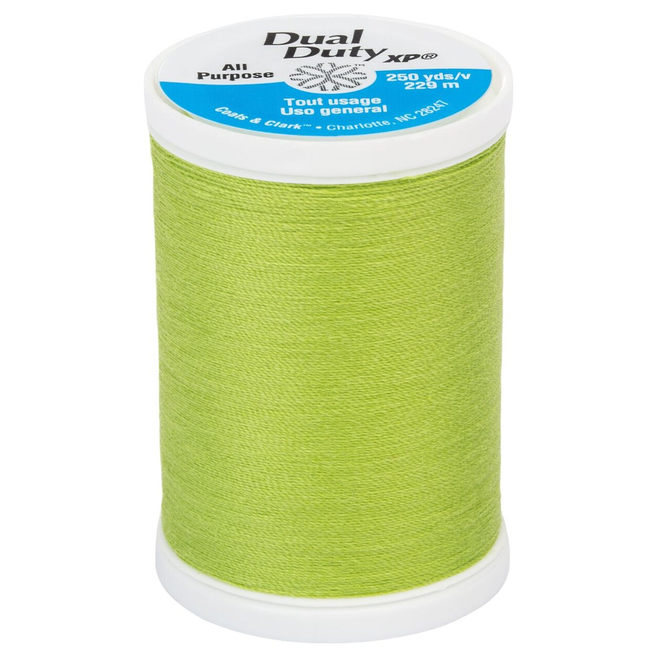 250 yards -- Dual Duty XP -- All Purpose Sewing Thread -- Kiwi Color -- Ref. S910-6270 by Coats & Clark®